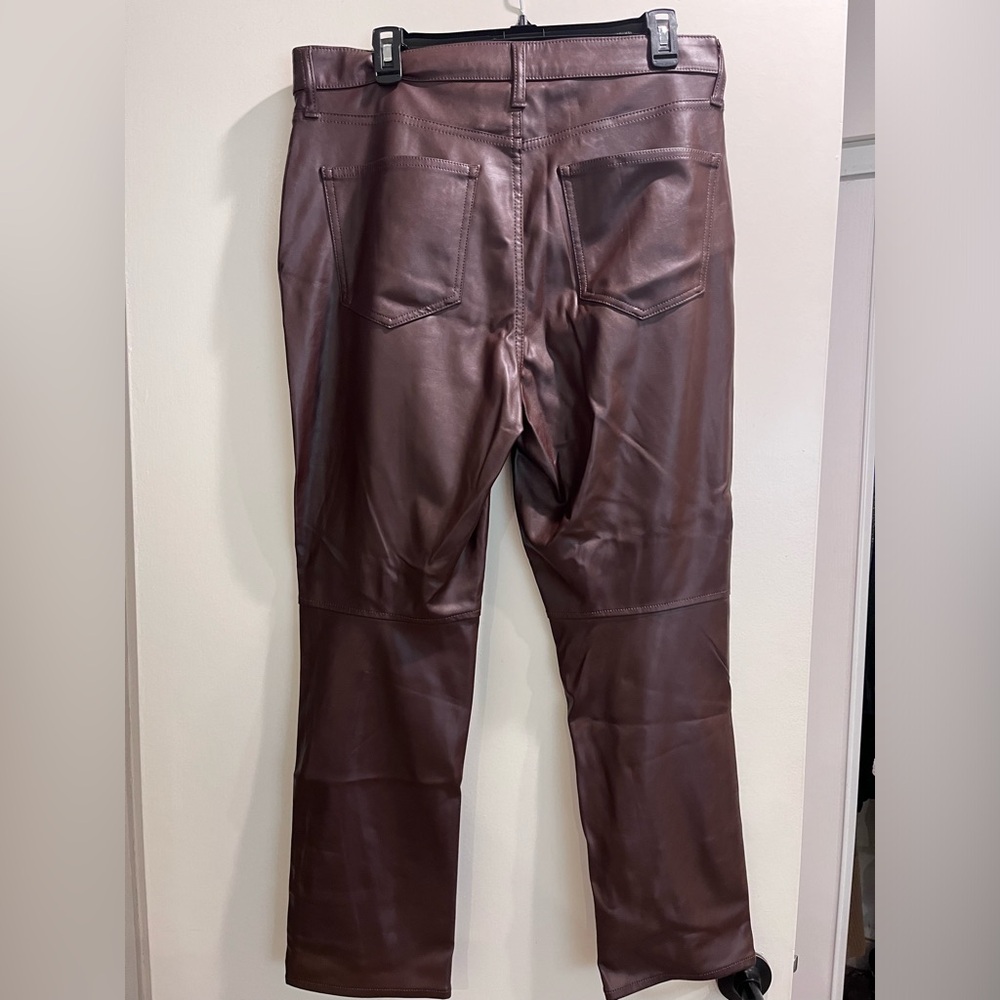 GAP FAUX LEATHER VINTAGE SLIM HIGH RISE - Picture 3 of 5